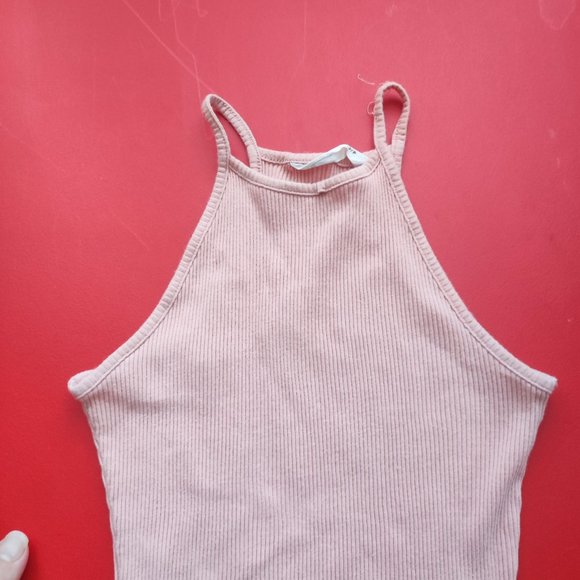 Bluenotes pink dress stretchy women's size S - Picture 2 of 6